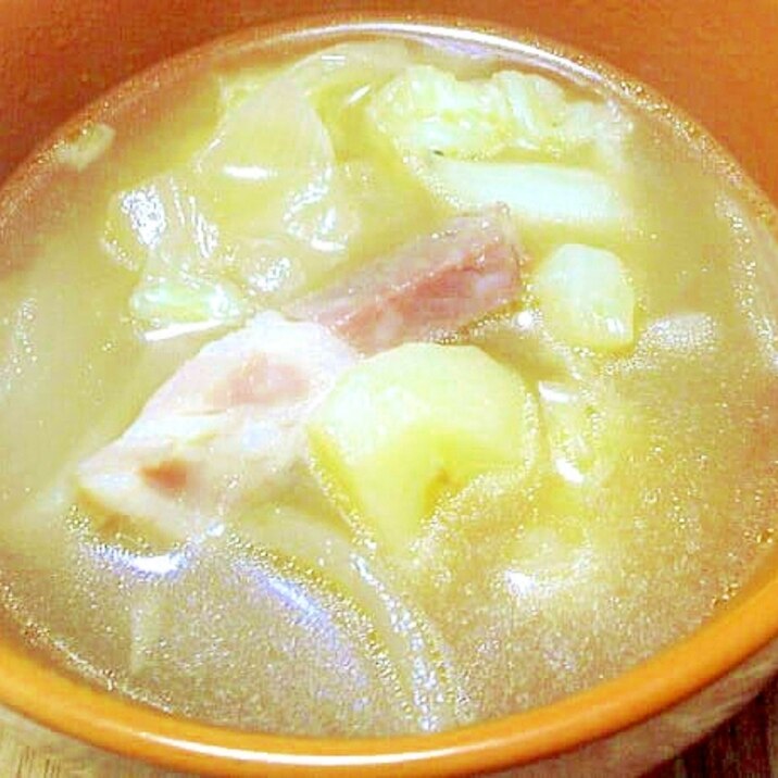 じゃがいもとキャベツのコンソメスープ レシピ 作り方 By デラみーやん 楽天レシピ